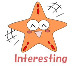 Feelings of starfish English sticker #5308652
