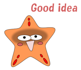 Feelings of starfish English sticker #5308654