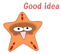 Feelings of starfish English sticker #5308654