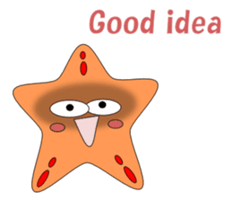 Feelings of starfish English sticker #5308654