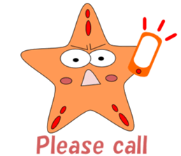 Feelings of starfish English sticker #5308655