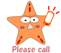 Feelings of starfish English sticker #5308655