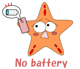 Feelings of starfish English sticker #5308656