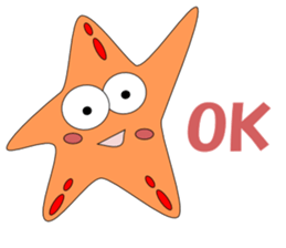 Feelings of starfish English sticker #5308657