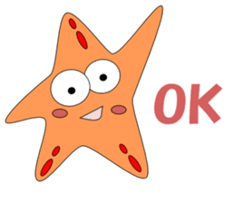 Feelings of starfish English sticker #5308657