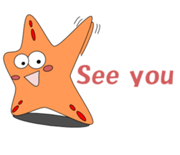 Feelings of starfish English sticker #5308659