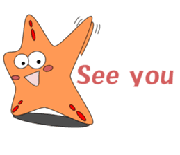 Feelings of starfish English sticker #5308659