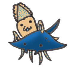 Whale shark & Okinawa sea friends sticker #5308742