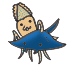 Whale shark & Okinawa sea friends sticker #5308742