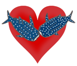 Whale shark & Okinawa sea friends sticker #5308752