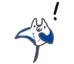 Whale shark & Okinawa sea friends sticker #5308753