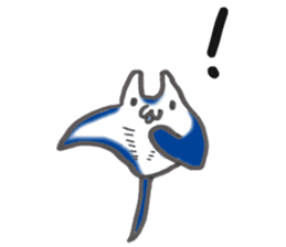 Whale shark & Okinawa sea friends sticker #5308753