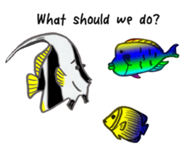 Whale shark & Okinawa sea friends sticker #5308776