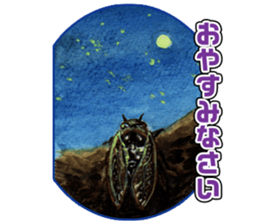 Life of the cicada sticker #5309397
