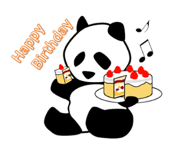 Panda in monochrome sticker #5309718