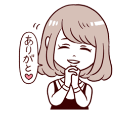 Daily life reaction of the girl sticker #5309919