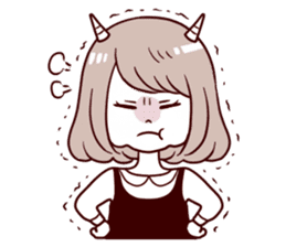 Daily life reaction of the girl sticker #5309933