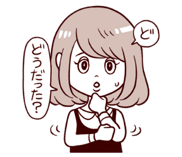 Daily life reaction of the girl sticker #5309936