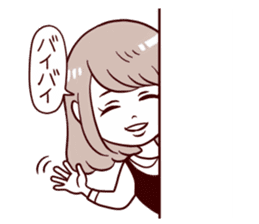 Daily life reaction of the girl sticker #5309939