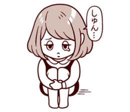 Daily life reaction of the girl sticker #5309942