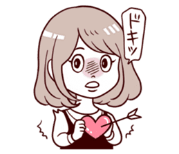 Daily life reaction of the girl sticker #5309950