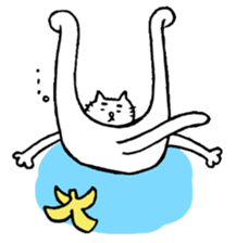 Cat of the eyebrows sticker #5310462