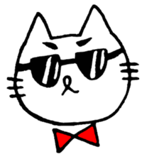 Cat of the eyebrows sticker #5310475