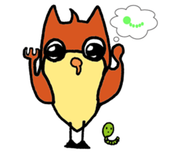 Cat Cat  owl sticker #5310495