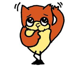 Cat Cat  owl sticker #5310498