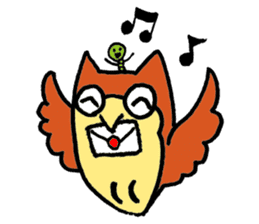 Cat Cat  owl sticker #5310500