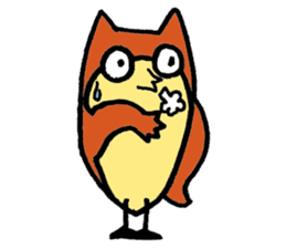 Cat Cat  owl sticker #5310504