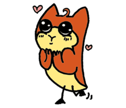 Cat Cat  owl sticker #5310505