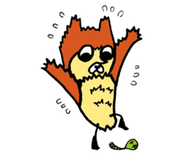 Cat Cat  owl sticker #5310508