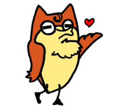 Cat Cat  owl sticker #5310514
