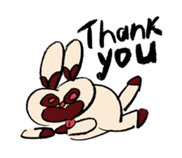 Rabbit and Cat in the Nordic Sticker sticker #5311090