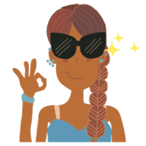 Ms. Sunburn sticker #5311396