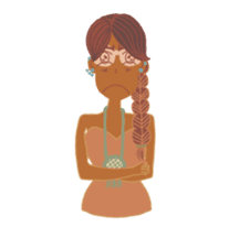 Ms. Sunburn sticker #5311411