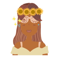 Ms. Sunburn sticker #5311423