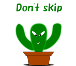 Daily conversation of cactus English sticker #5311441