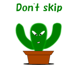 Daily conversation of cactus English sticker #5311441