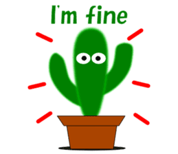 Daily conversation of cactus English sticker #5311446