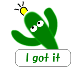 Daily conversation of cactus English sticker #5311460