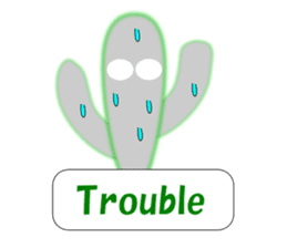 Daily conversation of cactus English sticker #5311462