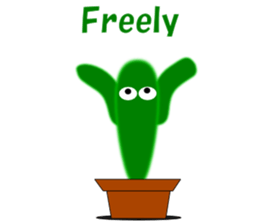 Daily conversation of cactus English sticker #5311471