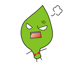 Leaves and animal friends. sticker #5311676