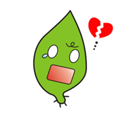 Leaves and animal friends. sticker #5311677