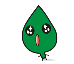 Leaves and animal friends. sticker #5311679