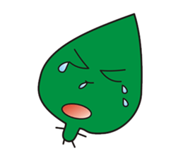 Leaves and animal friends. sticker #5311681