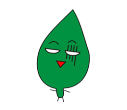 Leaves and animal friends. sticker #5311687