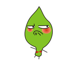 Leaves and animal friends. sticker #5311689